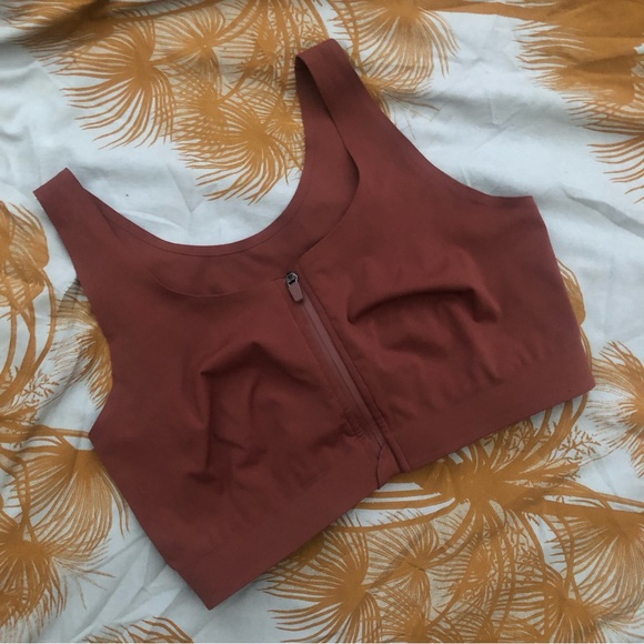 ZYIA Front Zipper Access Bra L coffee read! - Picture 3 of 4